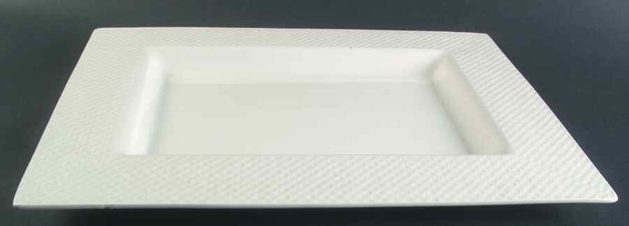 Reed White 17" Rectangular Serving Platter by Ralph Lauren China-1