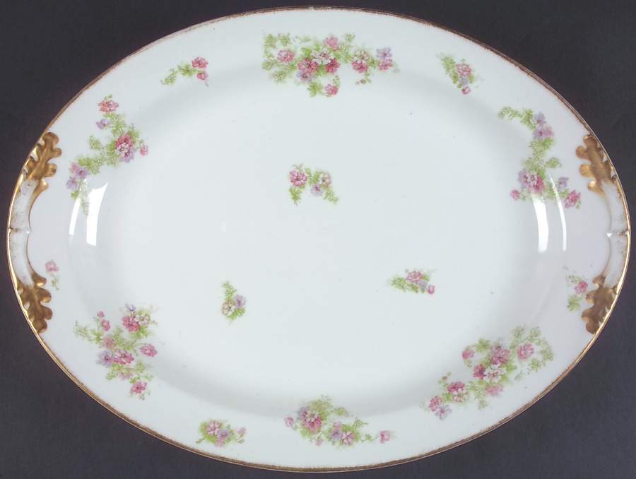 MFC49 17" Oval Serving Platter by M F & Co (Marshall Fields)-1