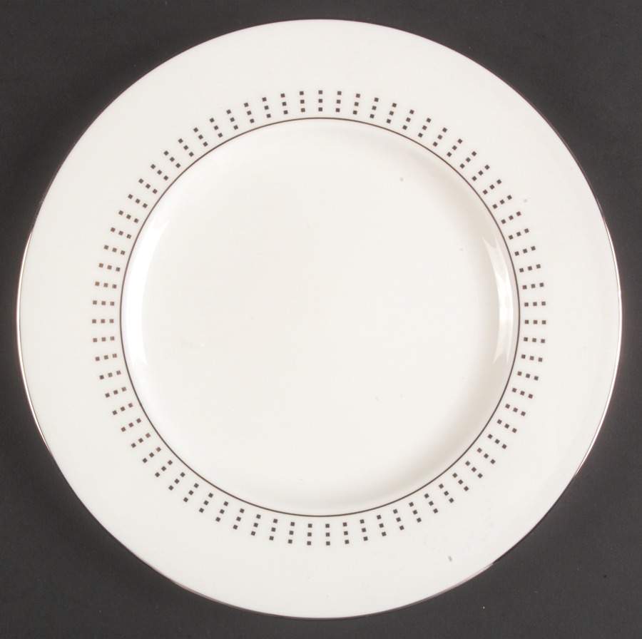 Herald Square Platinum Accent Luncheon Plate by Lenox-1