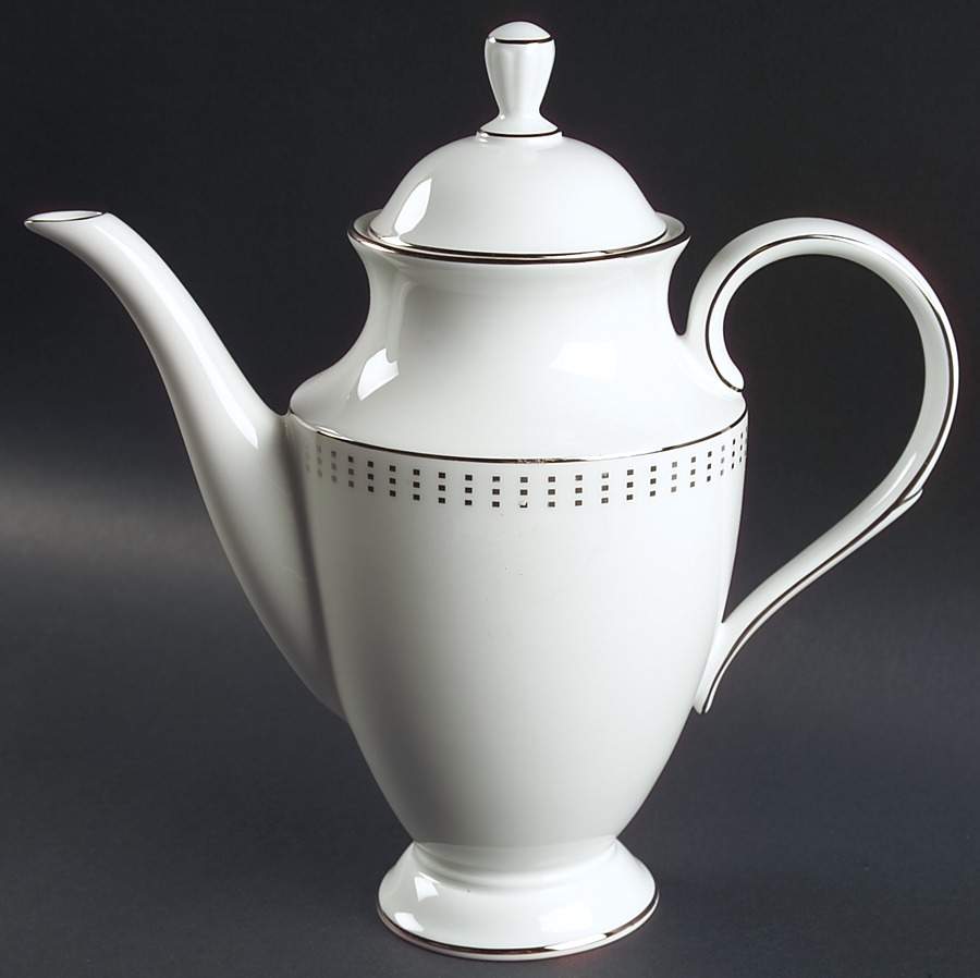 Herald Square Platinum Coffee Pot & Lid by Lenox-1