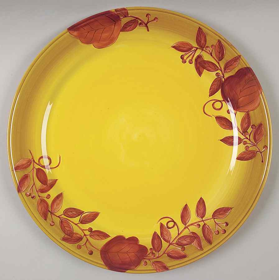 Oak Ridge 14" Chop Plate (Round Platter) by Laurie Gates-1