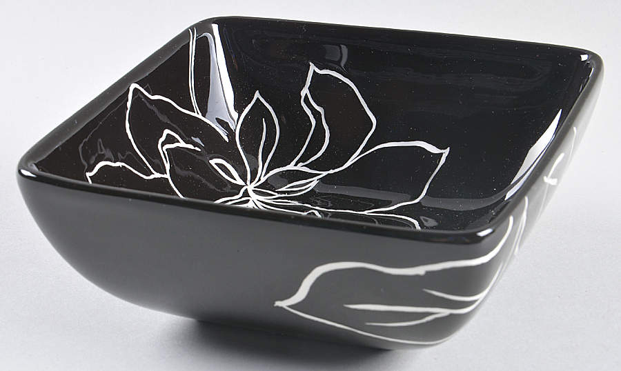 Anna Black Soup/Cereal Bowl by Laurie Gates-1