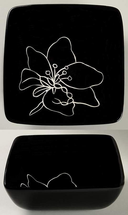 Anna Black Soup/Cereal Bowl by Laurie Gates-1