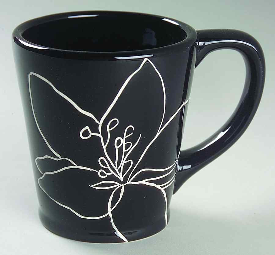 Anna Black Mug by Laurie Gates-1