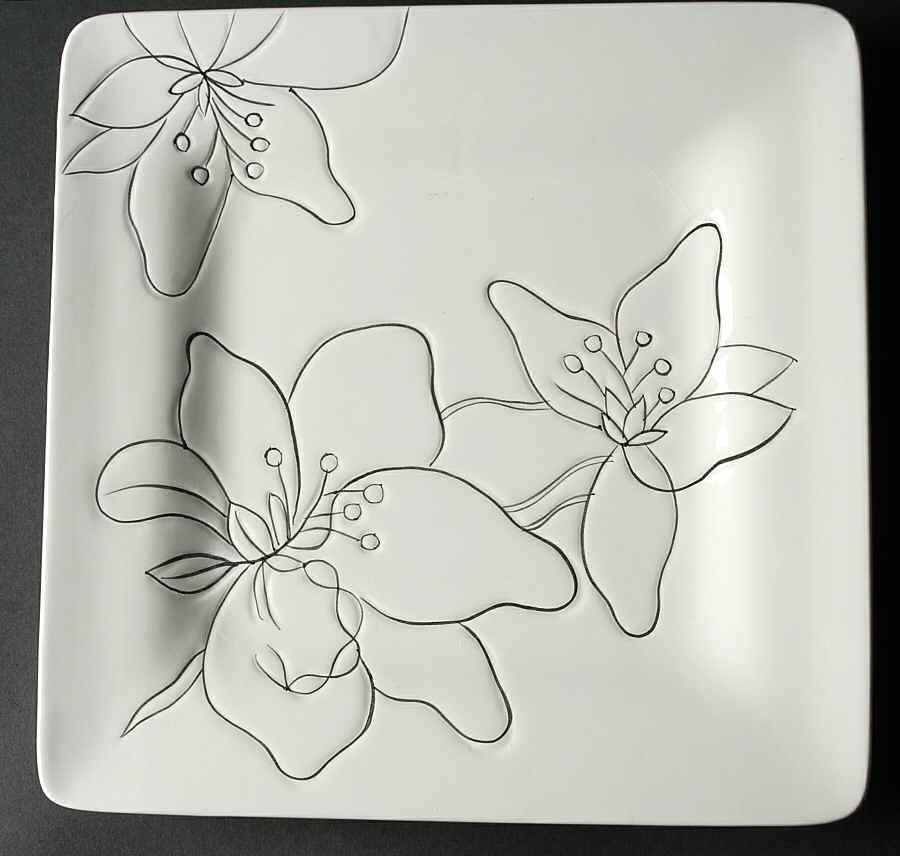 Anna White Salad Plate by Laurie Gates-1