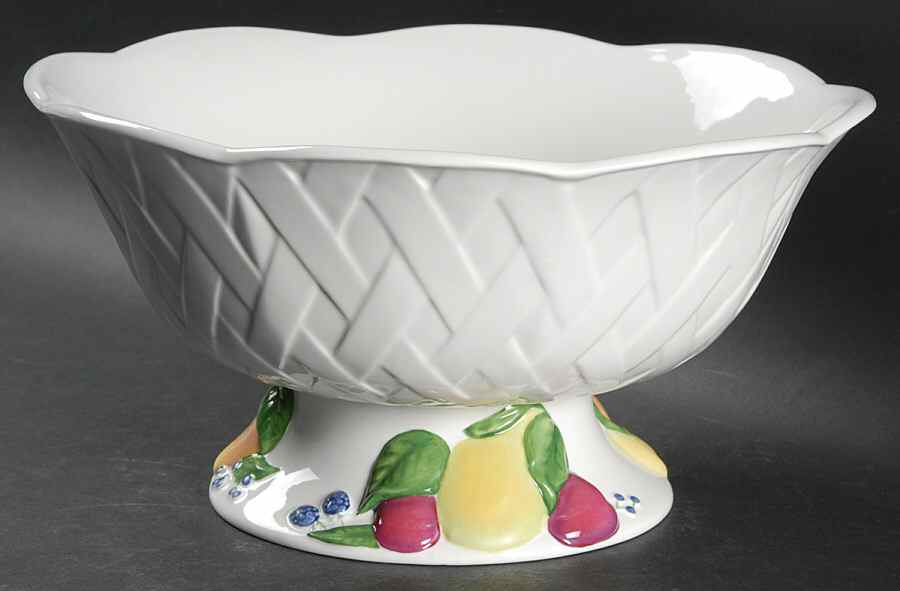 Orchard in Bloom 11" Large Pedestal Fruit Bowl by Lenox-1