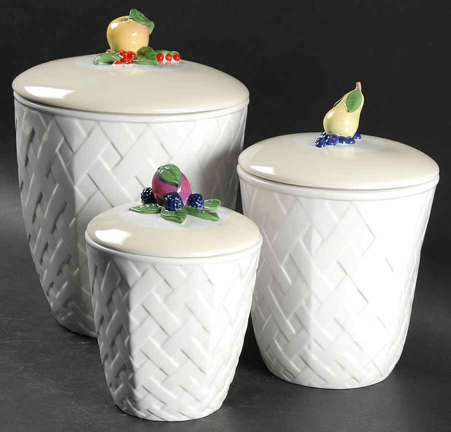 Orchard in Bloom (3 Piece) Canister Set (Box Set) by Lenox-1