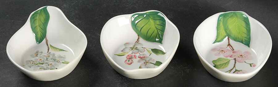 Orchard in Bloom (Set of 3) Individual Snack Bowls, Motif 1-3 by Lenox-1