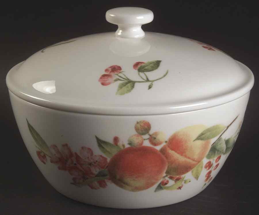 Orchard in Bloom Small Round Covered Vegetable by Lenox-1