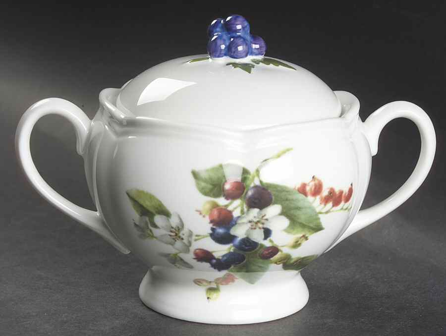 Orchard in Bloom Sugar Bowl & Lid by Lenox-1