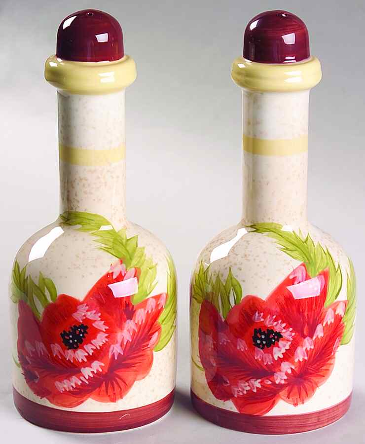 Poppies Salt & Pepper Set by Living Art-1