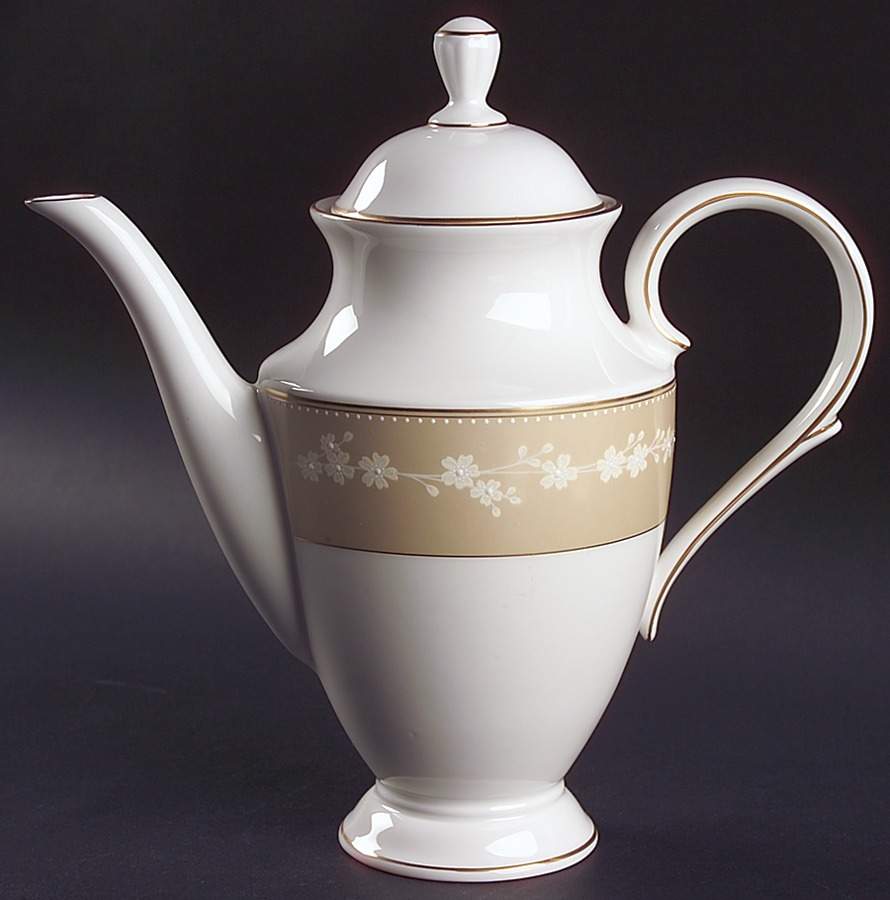Bellina (Gold Trim) Coffee Pot & Lid by Lenox-1