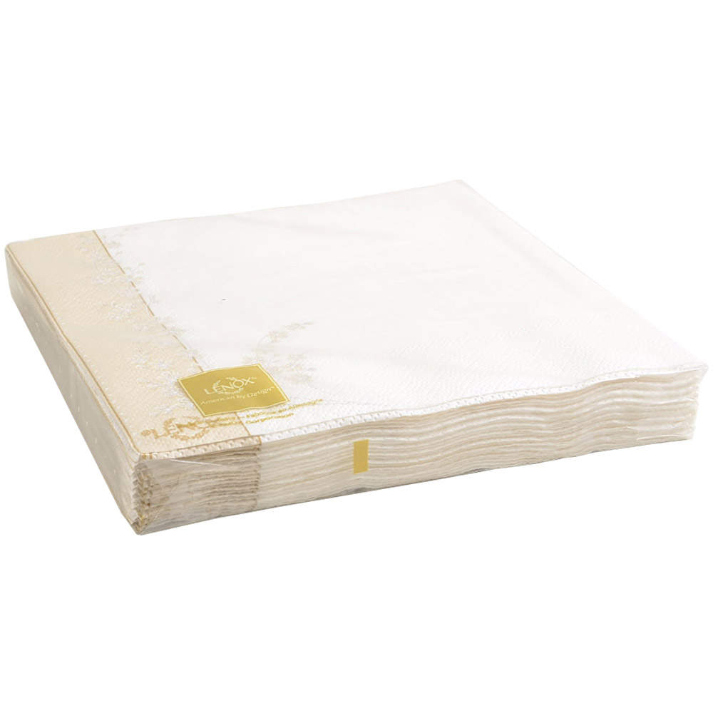 Bellina (Gold Trim) Package of Paper Luncheon Napkins by Lenox-1