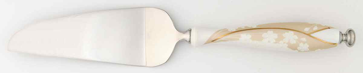 Bellina (Gold Trim) Pie & Cake Server with Stainless Blade by Lenox-1