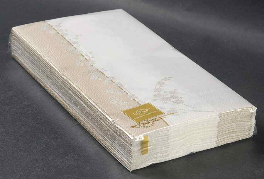 Bellina (Gold Trim) Package of Paper Guest Towel Napkins by Lenox-1
