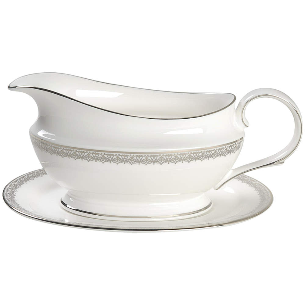 Lace Couture Gravy Boat & Underplate by Lenox-1