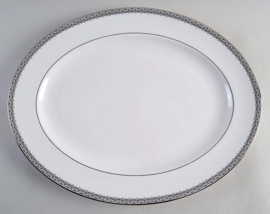 Lace Couture 16" Oval Serving Platter by Lenox-1