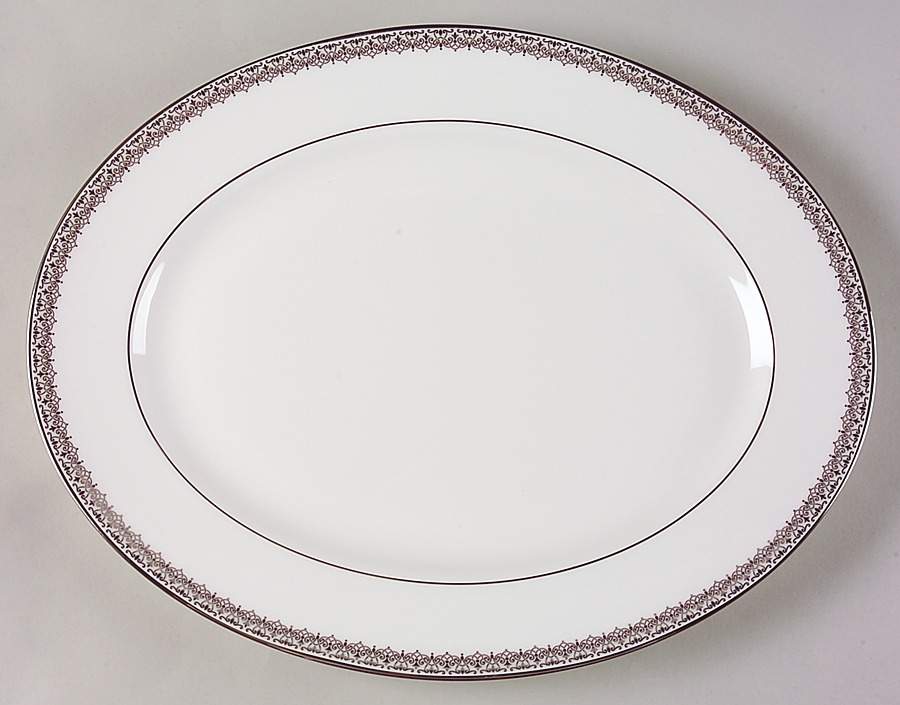 Lace Couture 13" Oval Serving Platter by Lenox-1