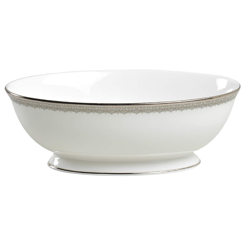 Lace Couture 9" Oval Vegetable Bowl by Lenox-1