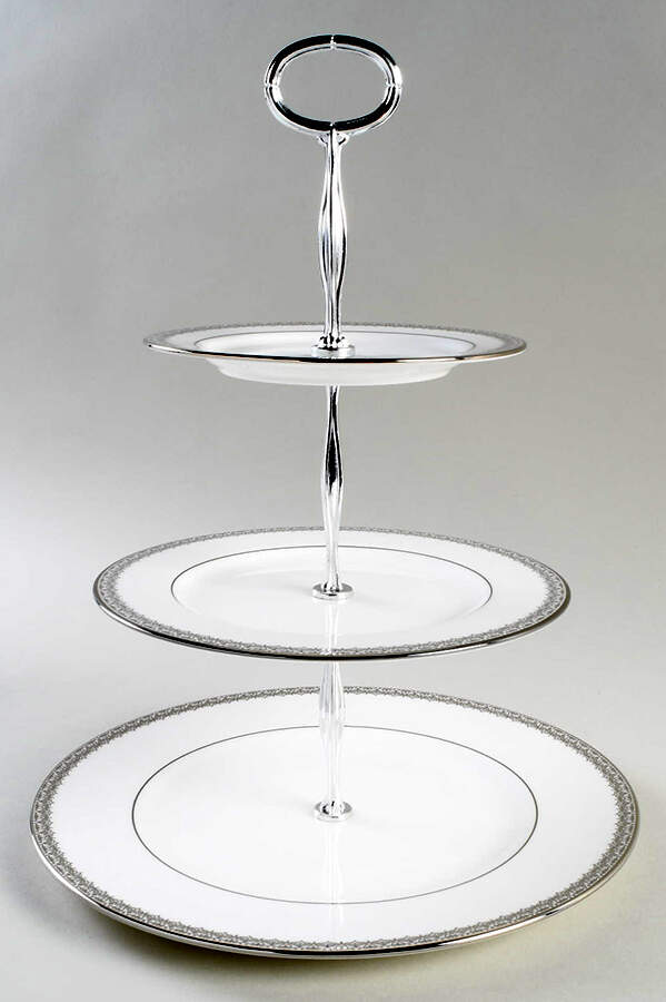 Lace Couture 13 7/8"-14 1/4" 3-Tiered Serving Tray(DP,SP,BB) HC by Lenox-1