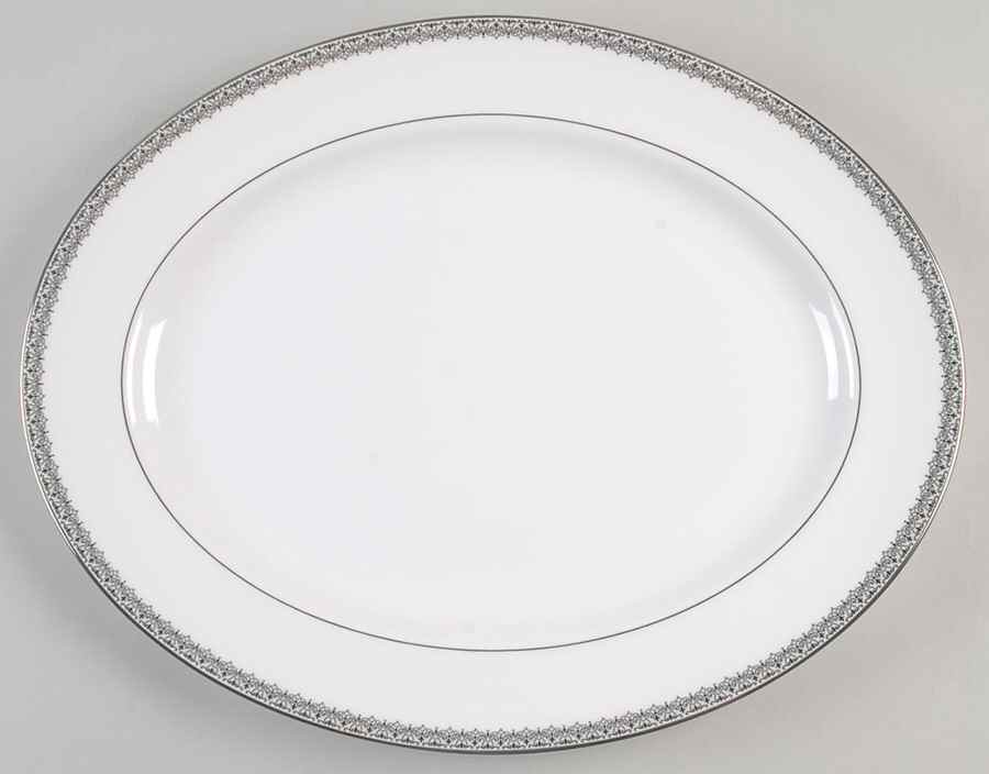 Lace Couture 16" Oval Serving Platter by Lenox-1