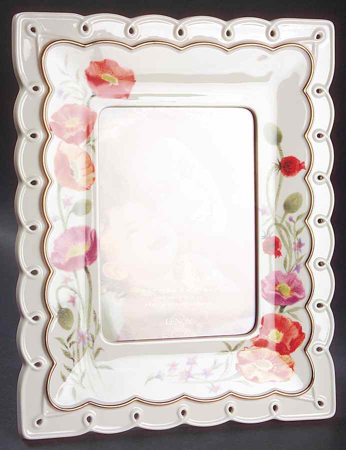 Poppies on Pink Frame-Holds 5" X 7" by Lenox-1