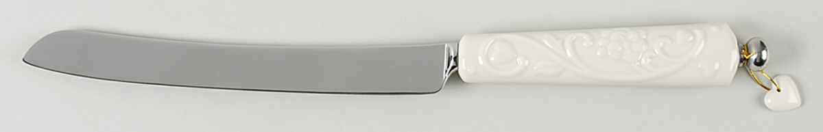 Floating Hearts Cake Knife/Server with Stainless Blade by Lenox-1