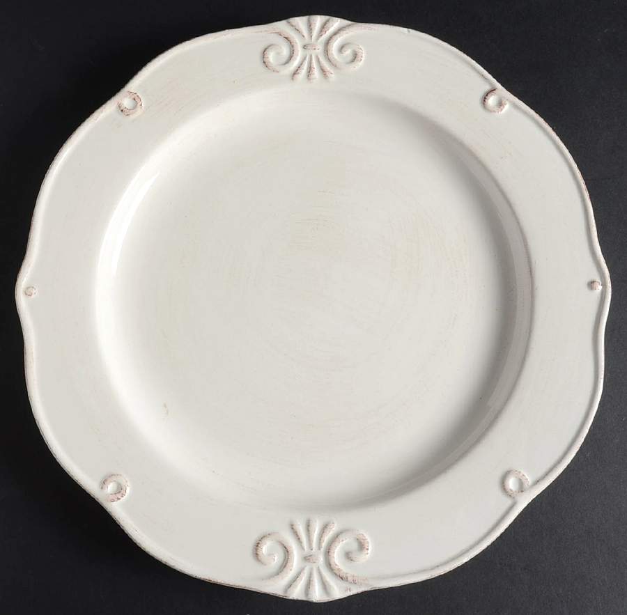 LV13i Ivory Dinner Plate by Lillian Vernon-1