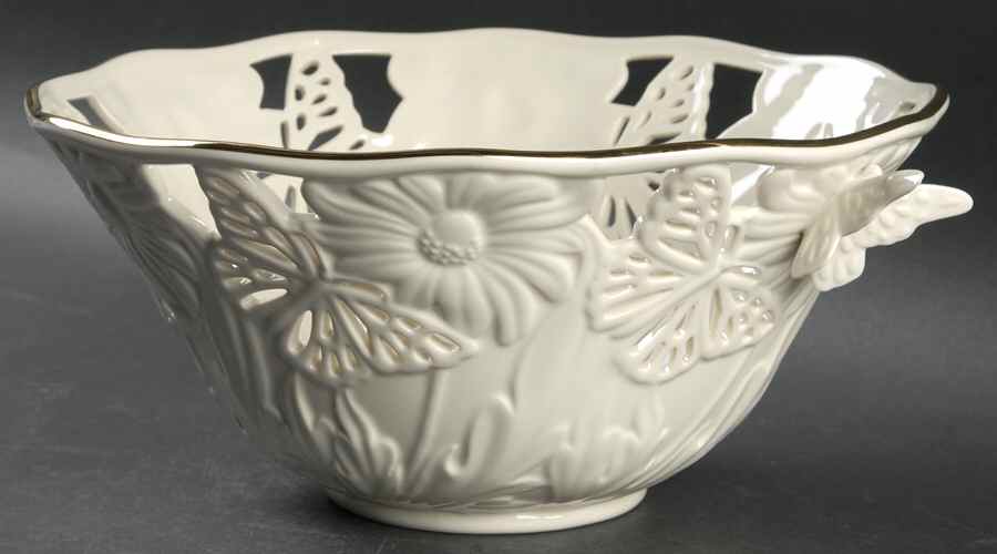 Butterflies & Lace 9" Round Bowl by Lenox-1