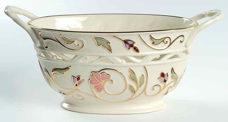 Gilded Garden Medium Basket with Handle by Lenox-1