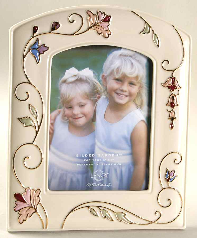 Gilded Garden Frame-Holds 5" X 7" by Lenox-1