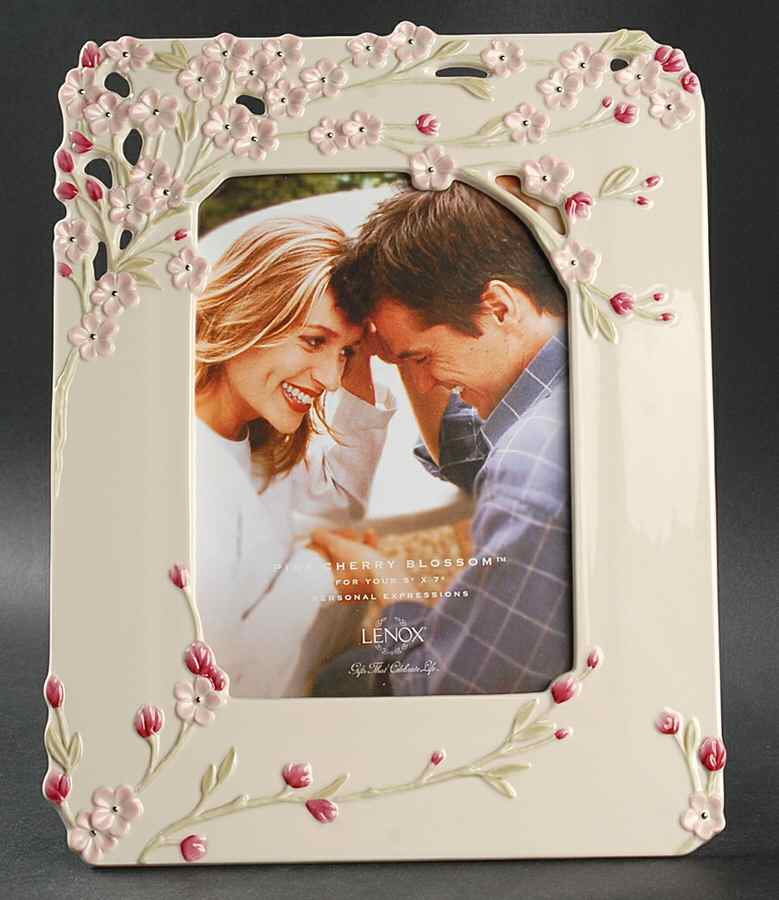 Cherry Blossom Frame-Holds 5" X 7" by Lenox-1