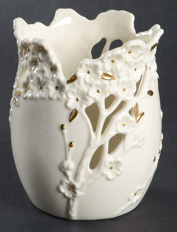 Cherry Blossom Votive Candleholder by Lenox-1