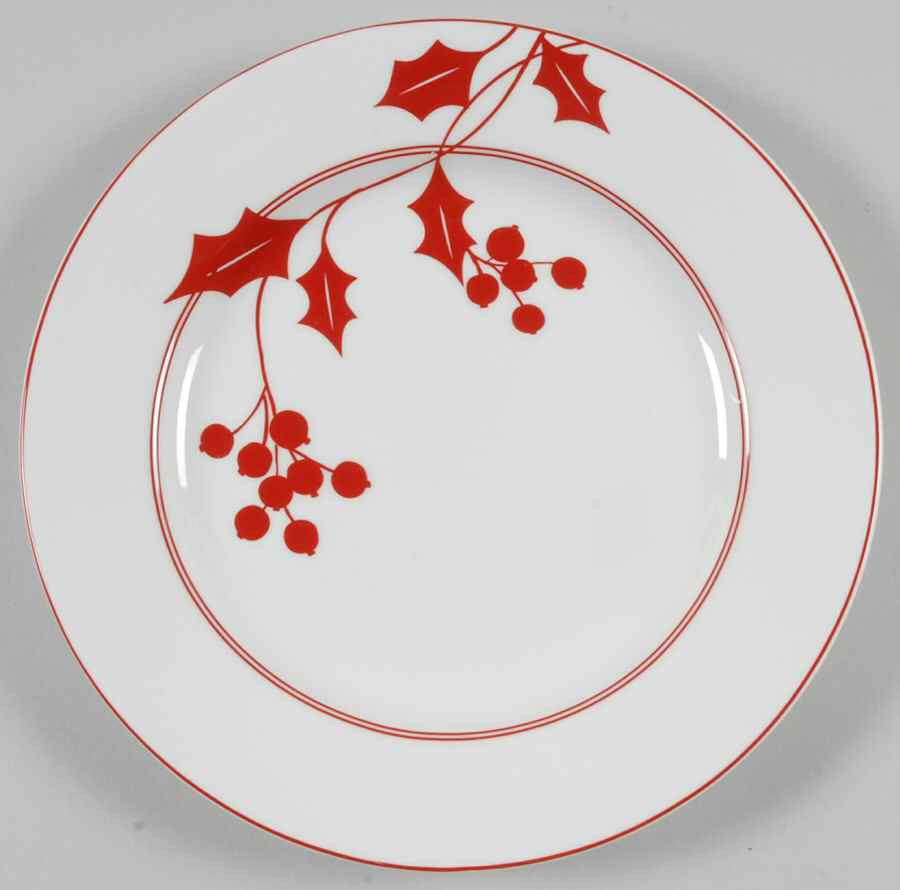 Holly Silhouette Accent Salad Plate by Lenox-1