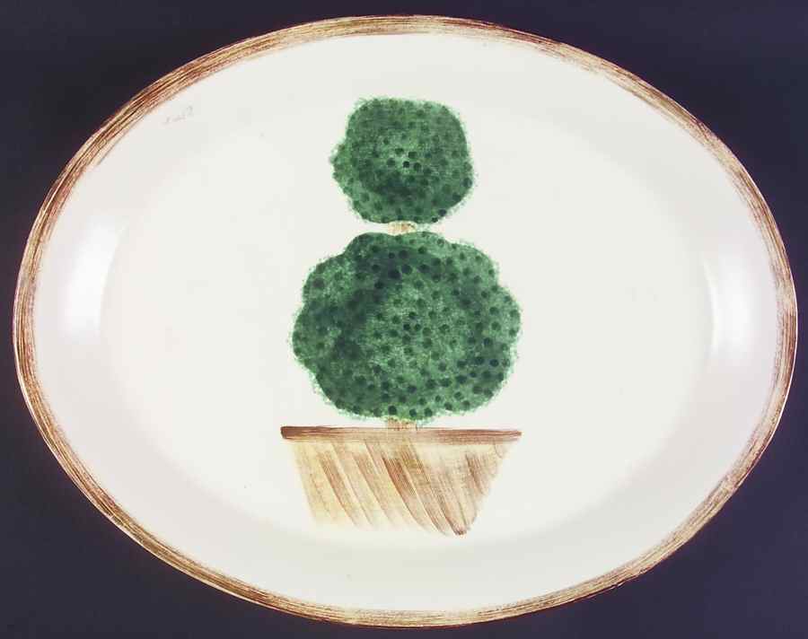 LGA19 19" Oval Serving Platter by Laurie Gates-1