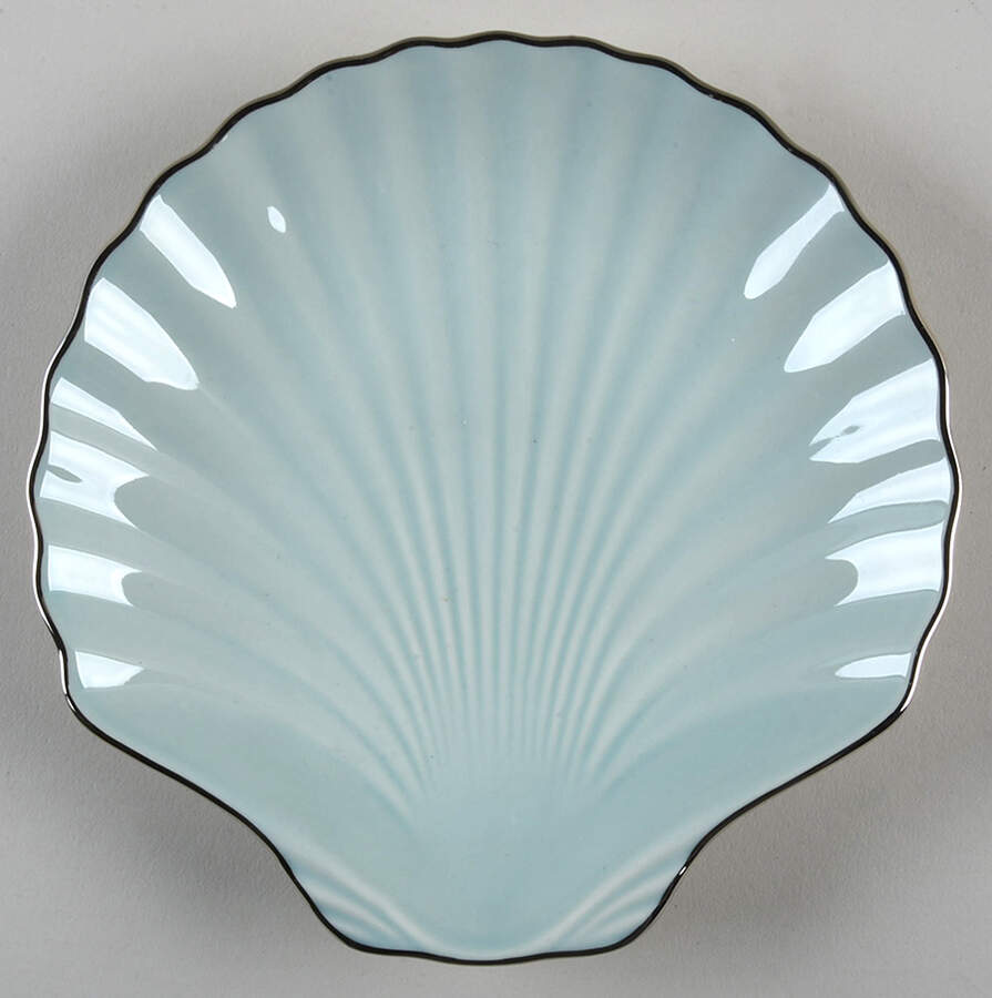Sea, Sand and Sky Aqua Canape Plate by Lenox-1