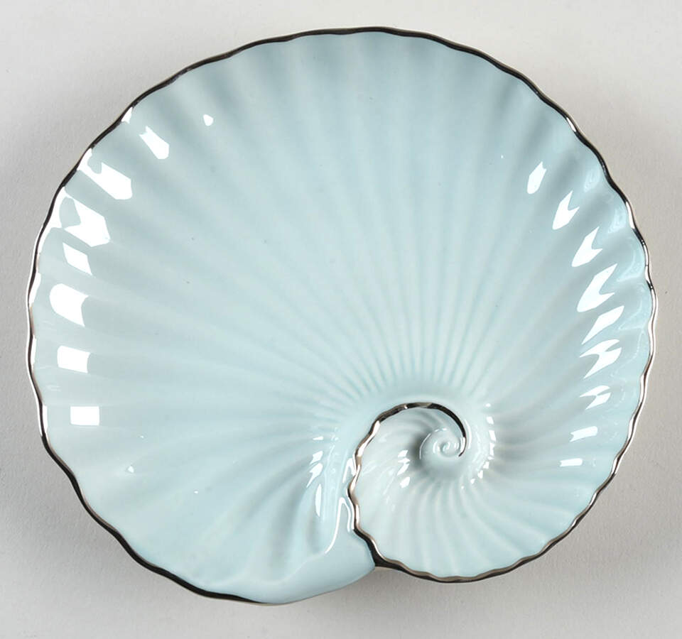 Sea, Sand and Sky Aqua Canape Plate by Lenox-1