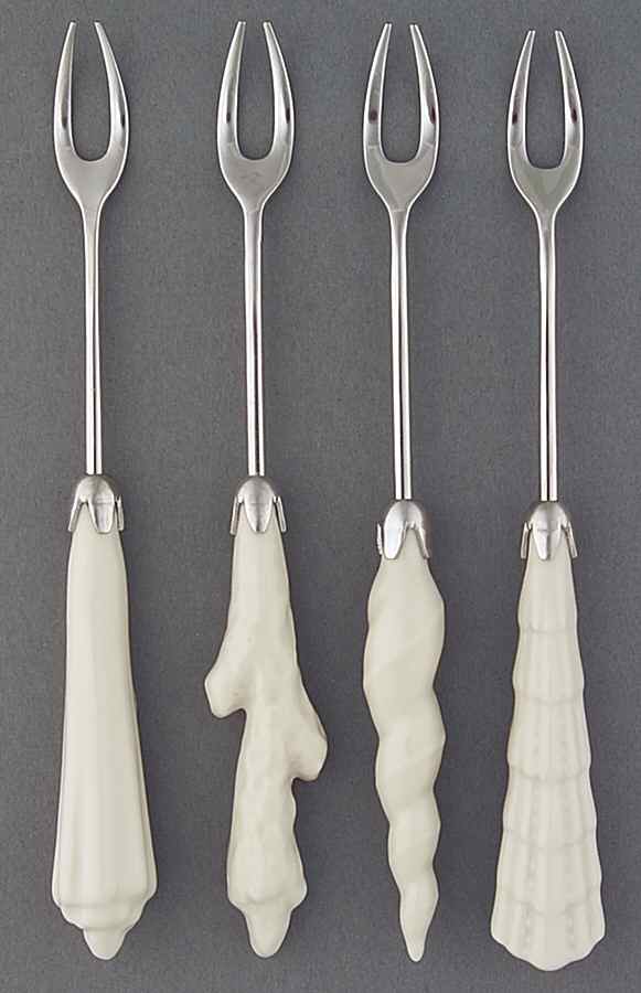 Sea, Sand and Sky Ivory Shrimp Fork - Set of 4 Motifs by Lenox-1