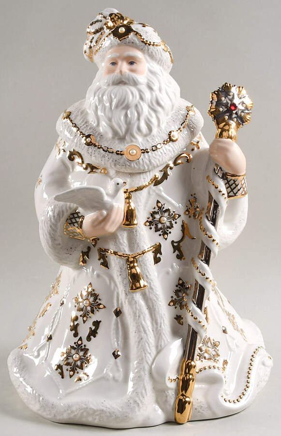 Florentine & Pearl Figural Cookie Jar & Lid by Lenox-1