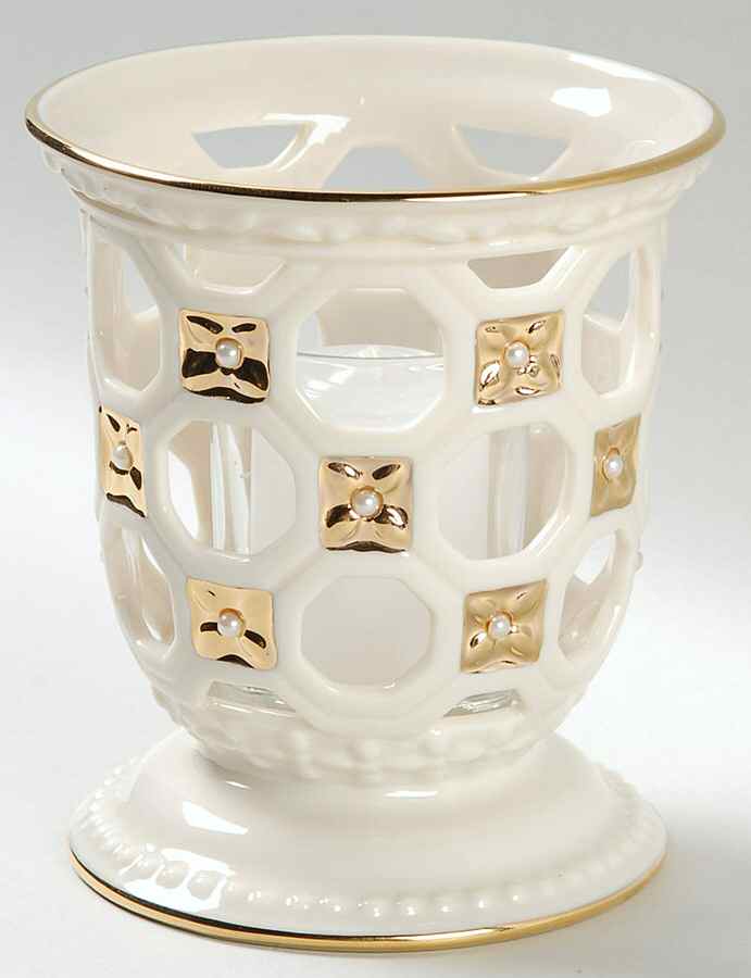 Florentine & Pearl Votive Candleholder by Lenox-1