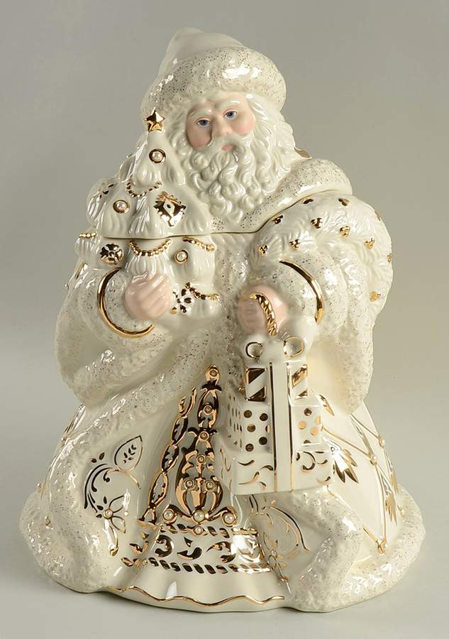 Florentine & Pearl Figural Cookie Jar & Lid by Lenox-1