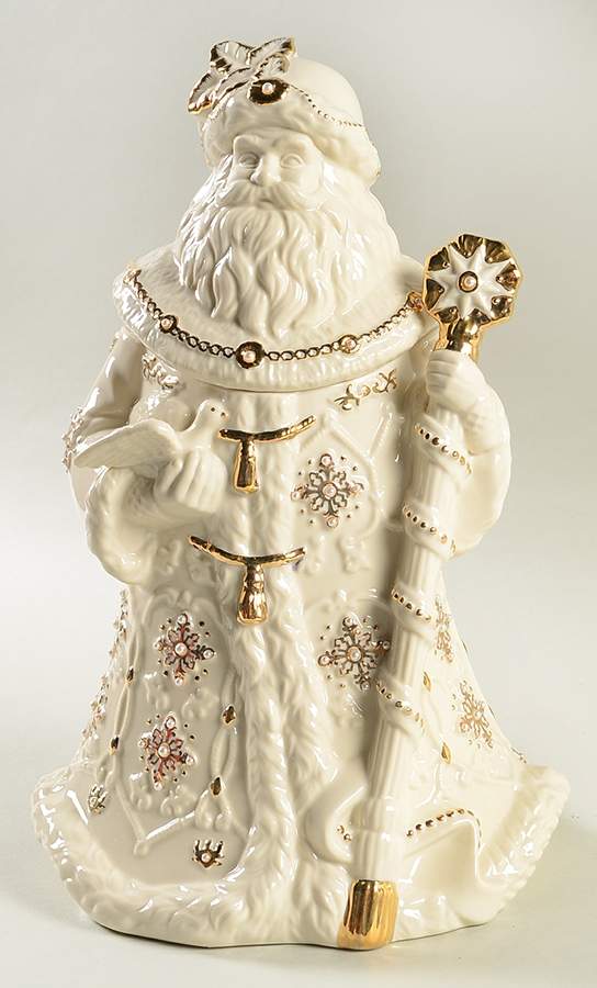 Florentine & Pearl Figural Cookie Jar & Lid by Lenox-1