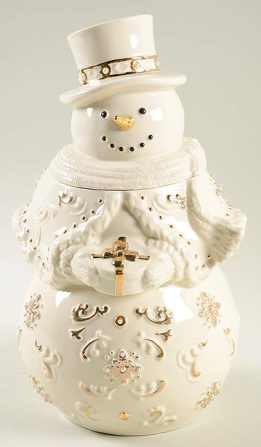 Florentine & Pearl Figural Cookie Jar & Lid by Lenox-1
