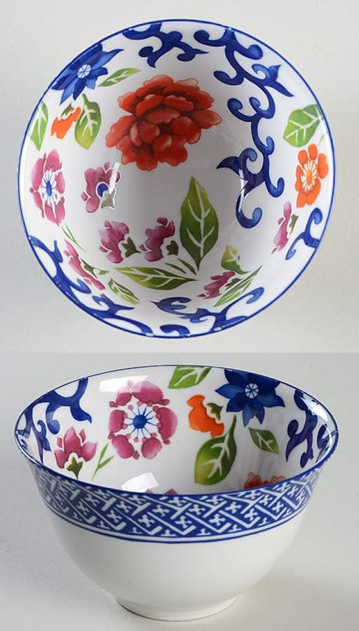 Mandarin Blue Fruit/Dessert (Sauce) Bowl by Ralph Lauren China-1
