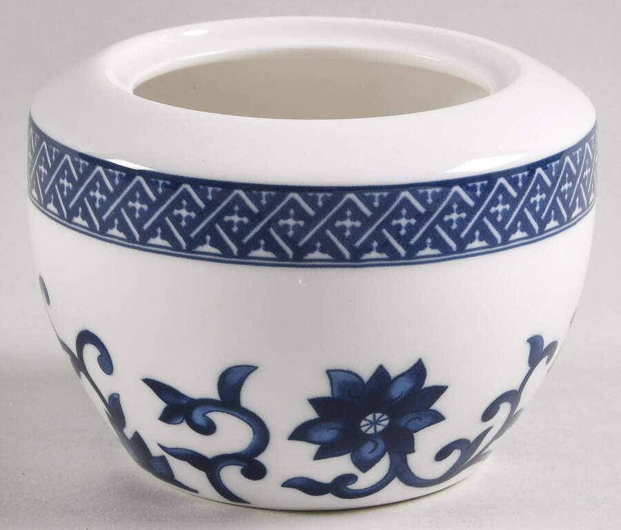 Mandarin Blue Sugar Bowl No Lid by Ralph Lauren China-1
