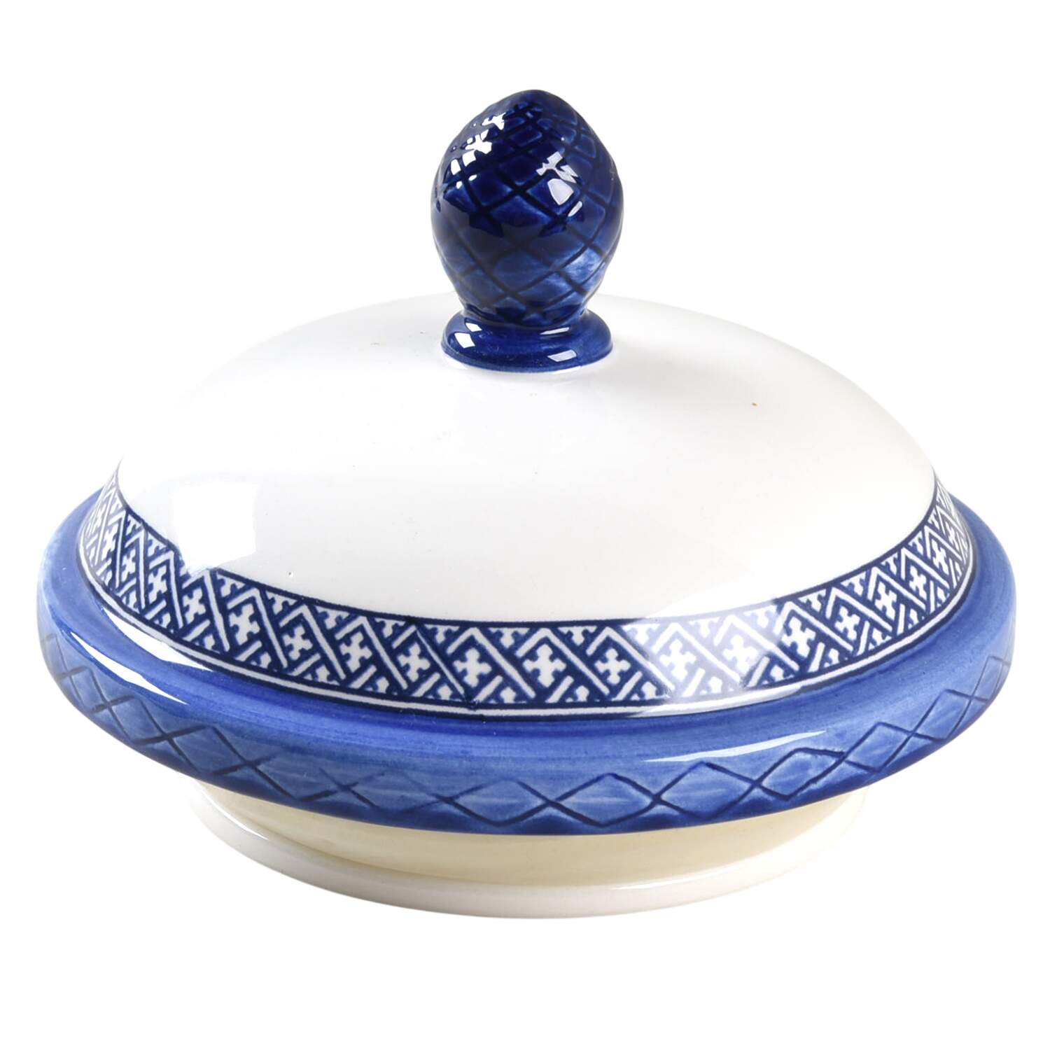 Mandarin Blue Lid for Medium Canister by Ralph Lauren China-1
