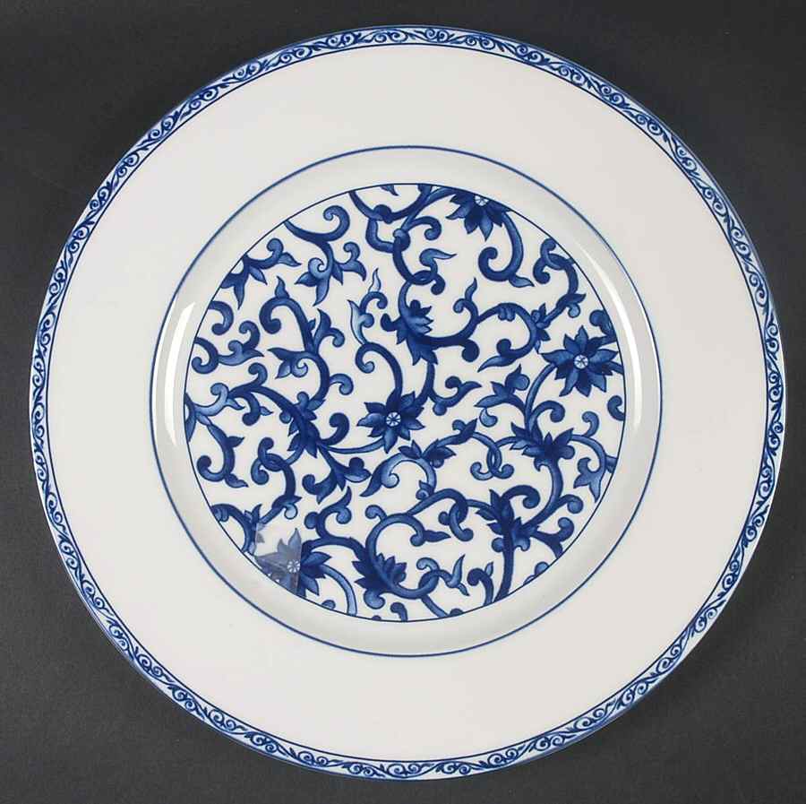 Mandarin Blue 12" Chop Plate (Round Platter) by Ralph Lauren China-1