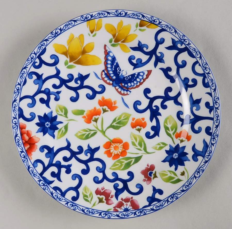 Mandarin Blue Luncheon Plate by Ralph Lauren China-1