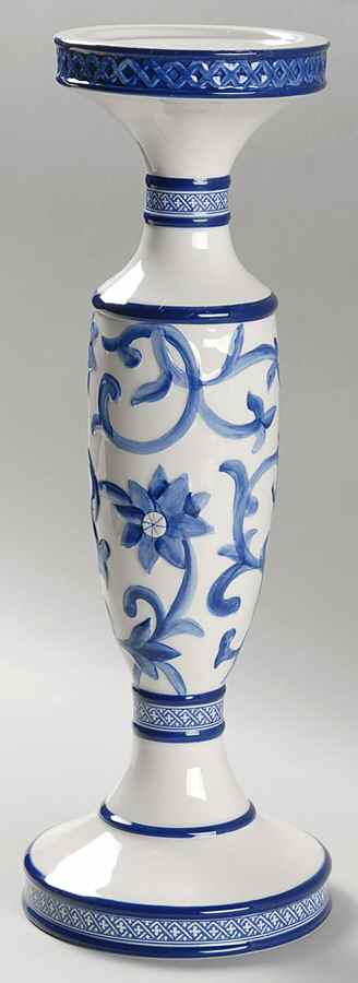 Mandarin Blue 13" Candlestick by Ralph Lauren China-1