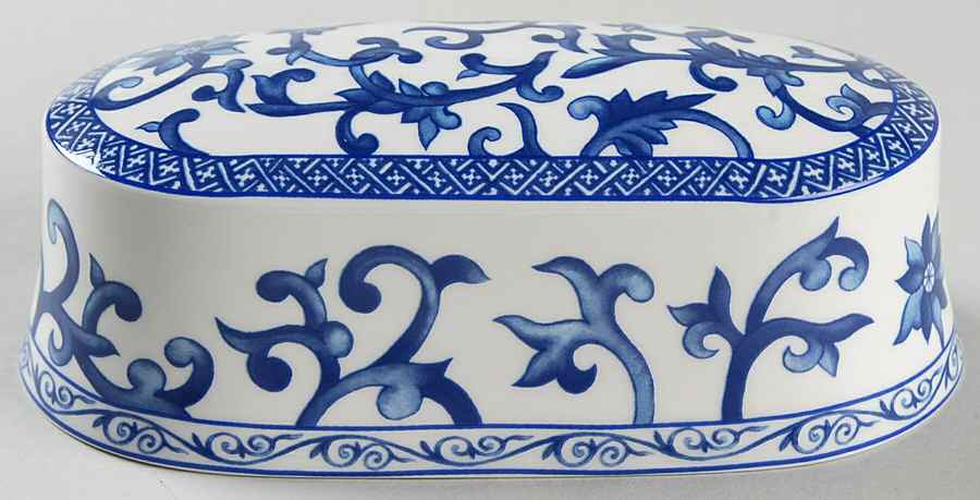Mandarin Blue Lid for 1/4 Lb Butter by Ralph Lauren China-1